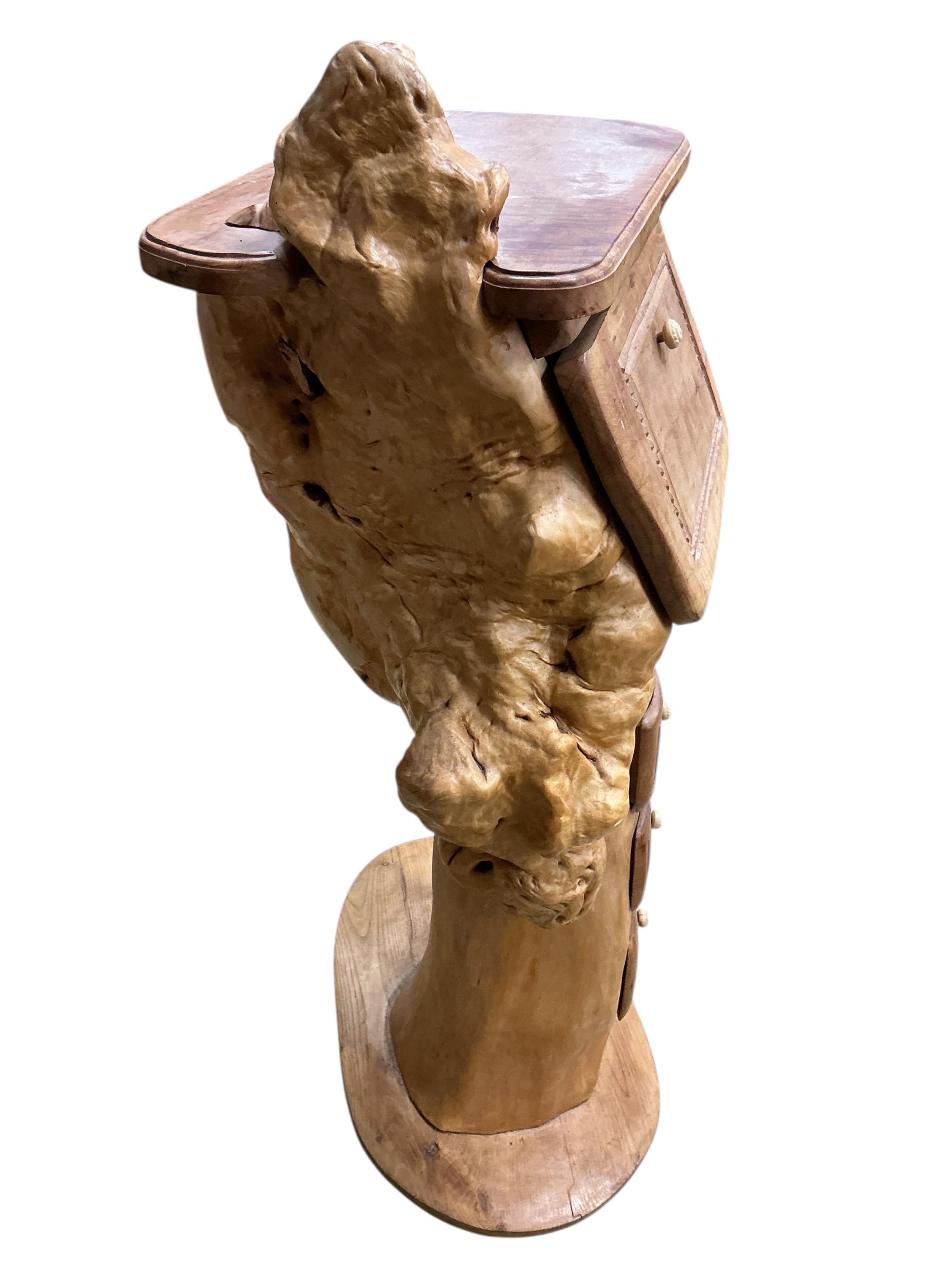 Pierre Decorse (b.1953), a naturalistically modelled hall stand, width 60cm, depth 42cm, height 112cm